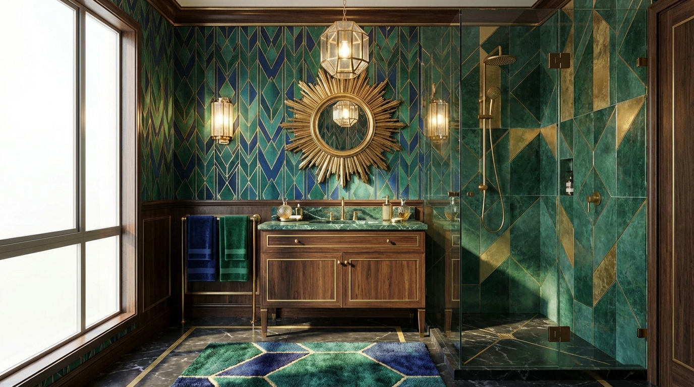 Art Deco Bathroom Design Ideas