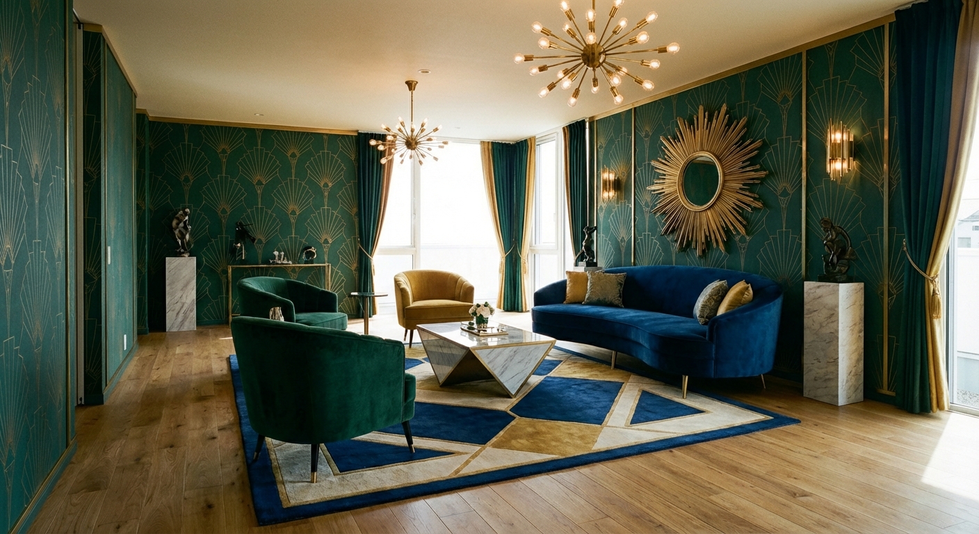 Art Deco Living Room Design Ideas