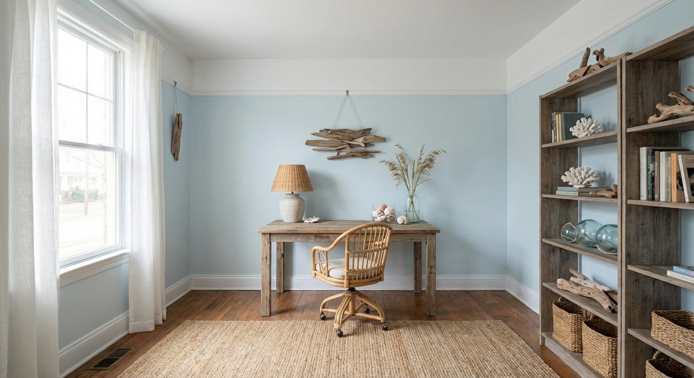Coastal Home Office Design Ideas