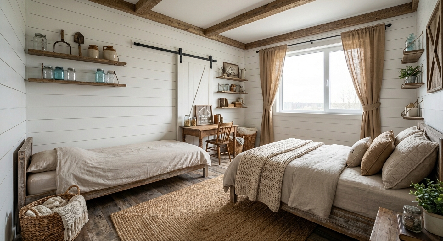 Farmhouse Kids Room Design Ideas