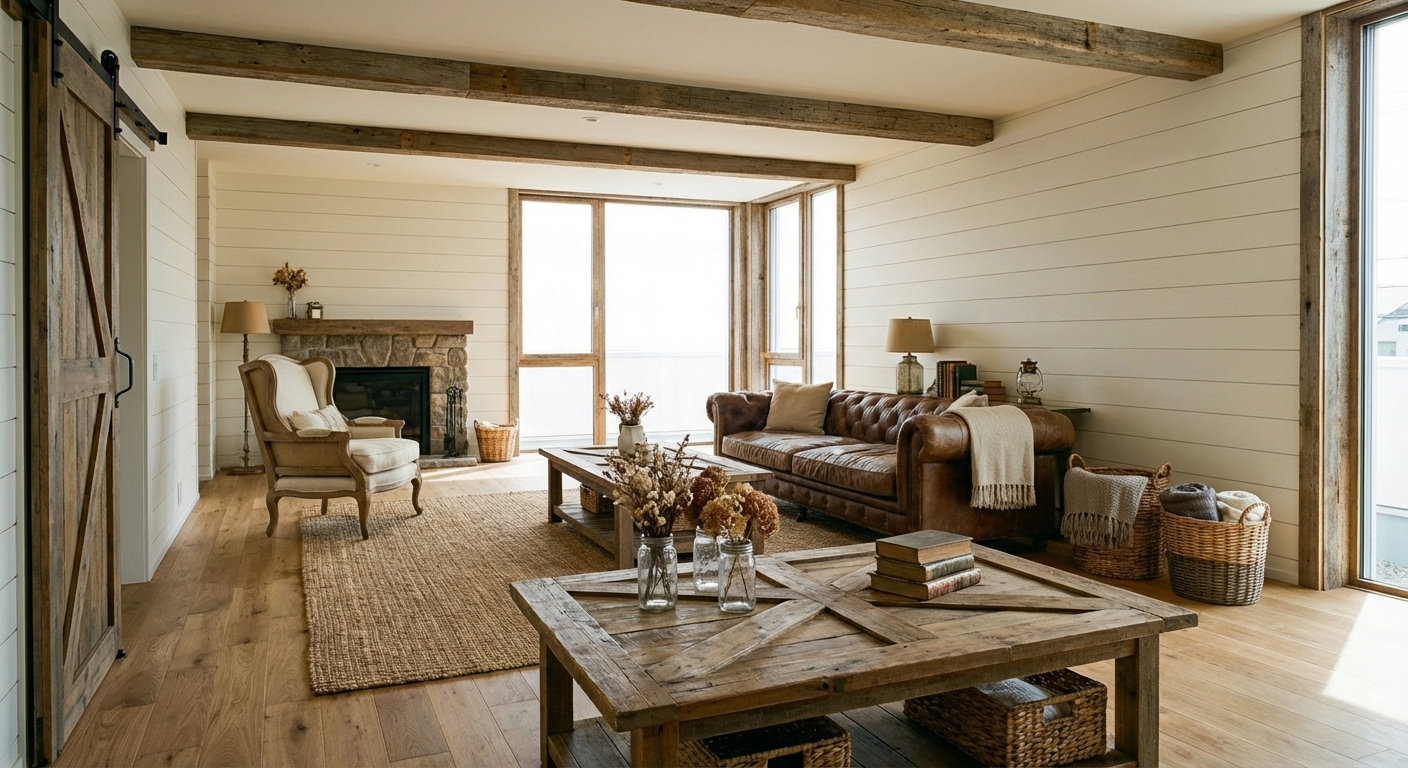 Farmhouse Living Room Design Ideas