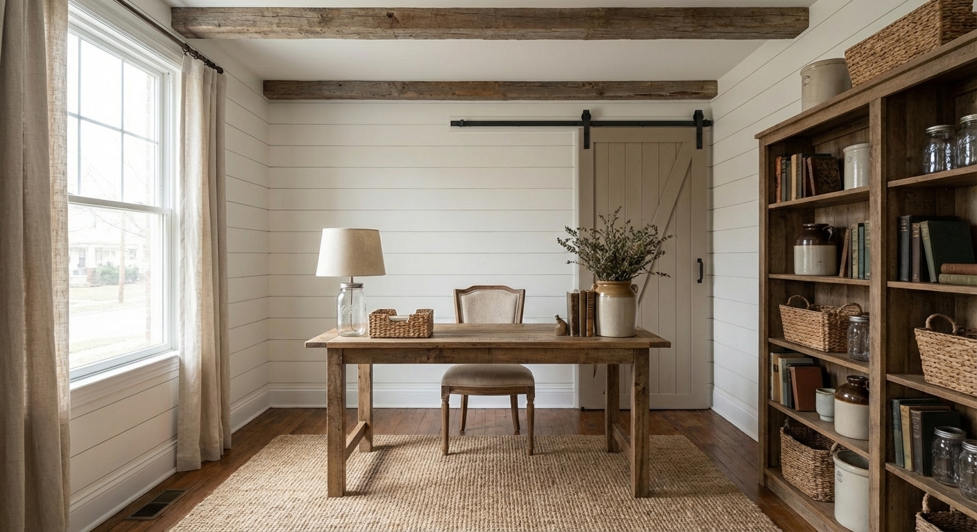 Farmhouse Home Office Design Ideas