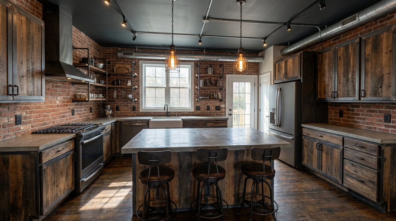 Industrial Kitchen Design Ideas