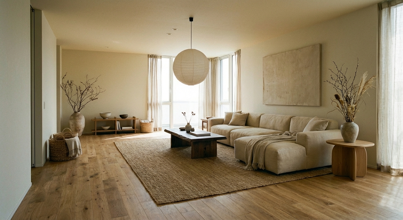 Japandi Living Room Design Ideas