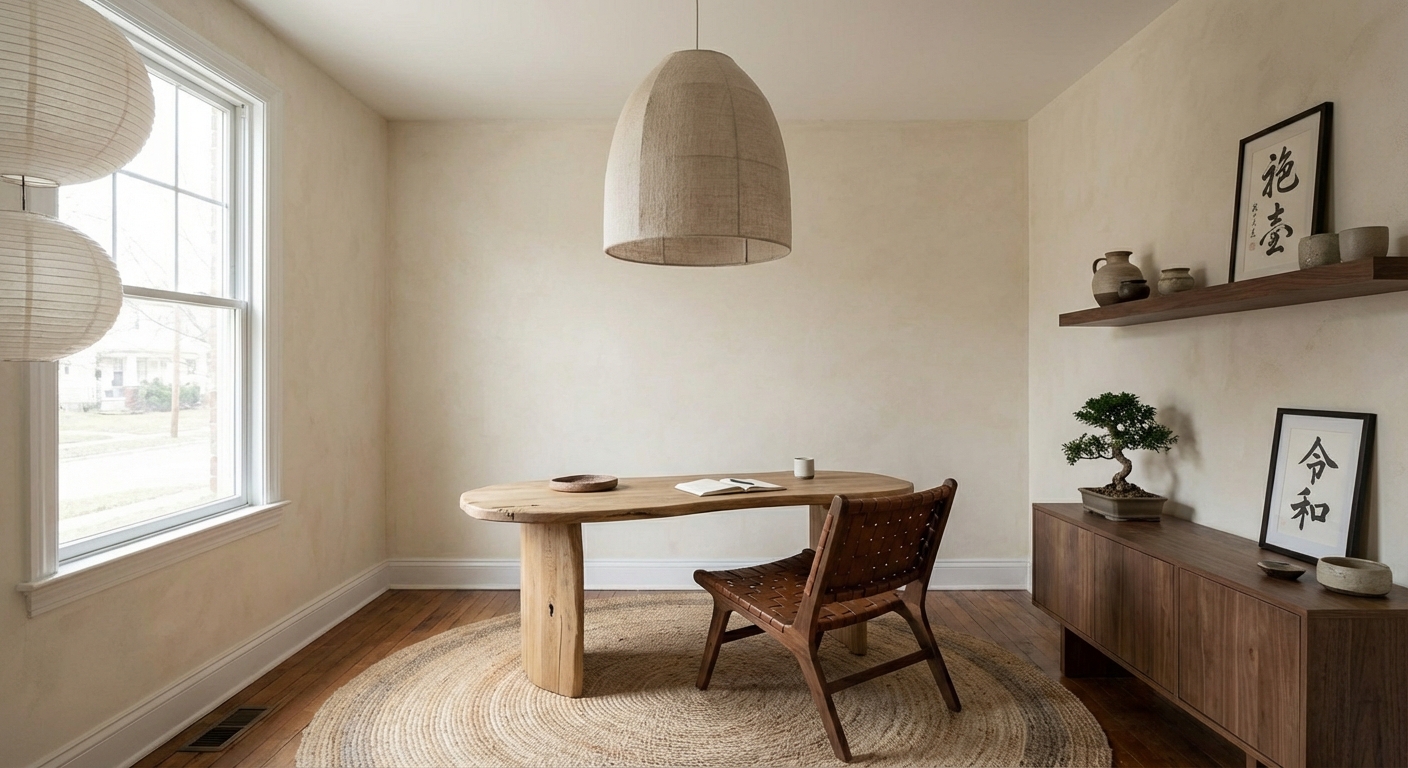 Japandi Home Office Design Ideas