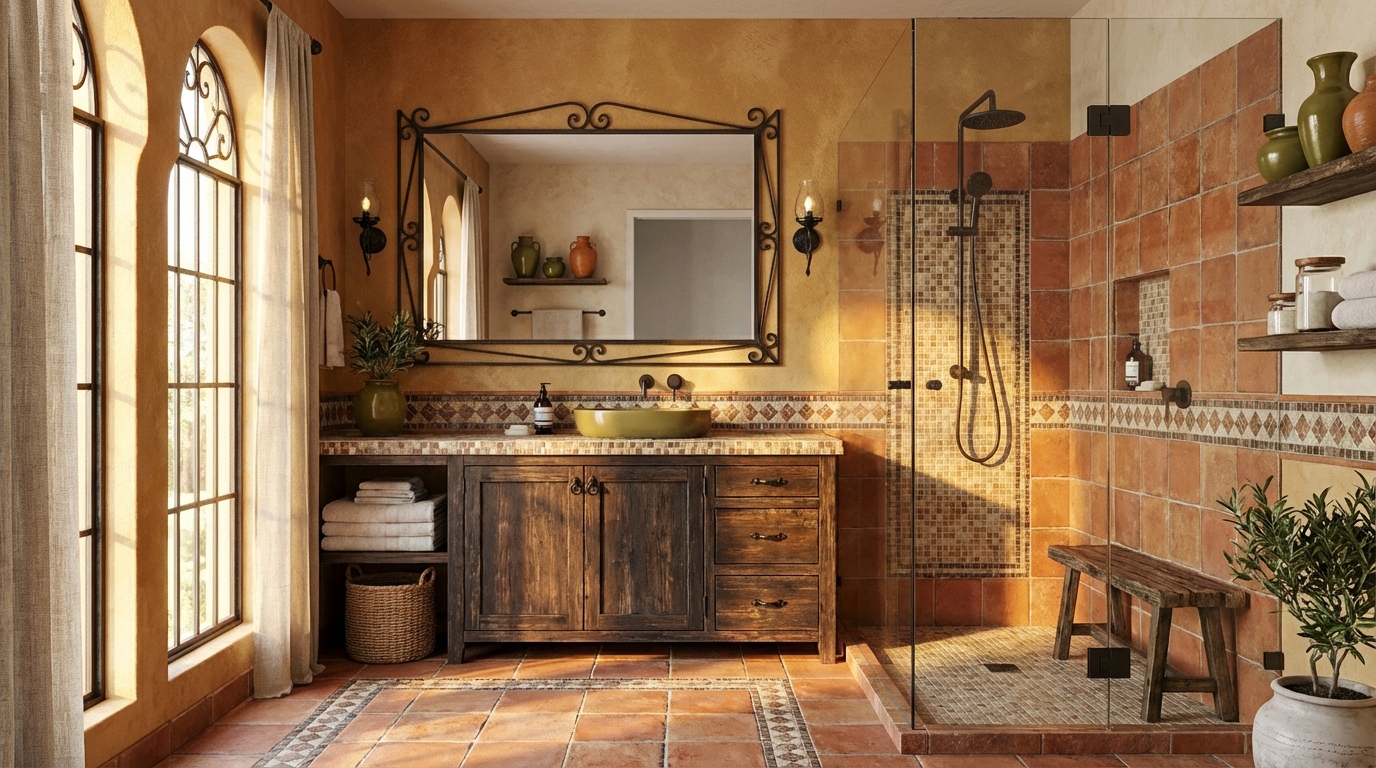 Mediterranean Bathroom Design Ideas