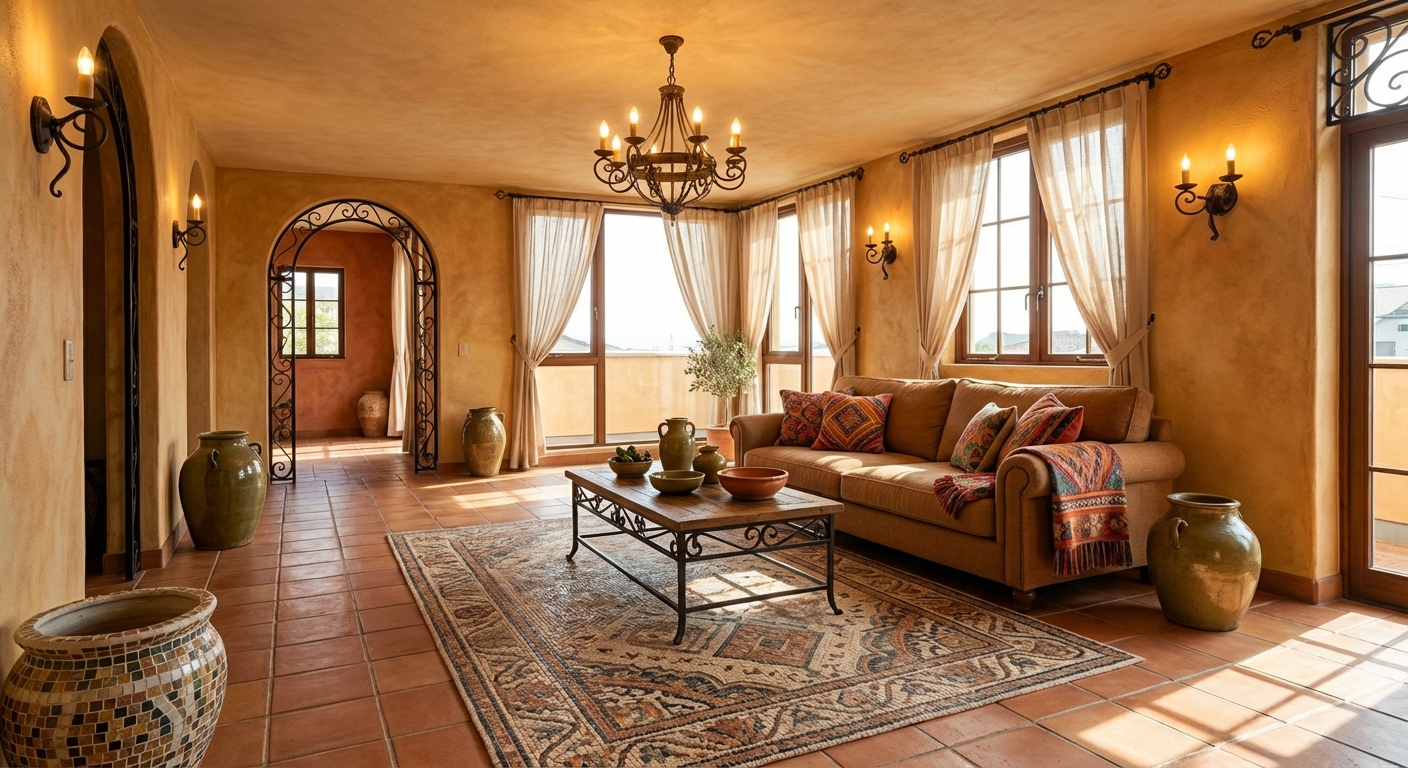 Mediterranean Living Room Design Ideas